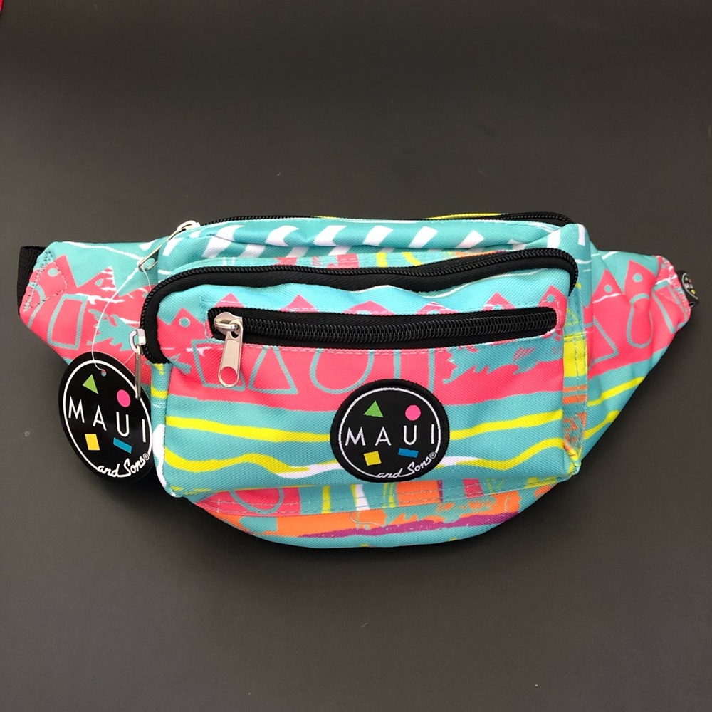 🤙 New Maui and Sons Retro 80's/90's Fanny Pack - Picture 1 of 5